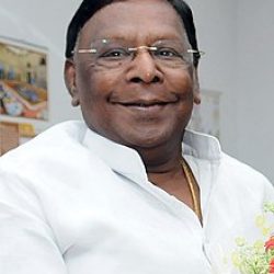 The Chief Minister of Puducherry, Shri V. Narayanasamy meeting the Union Minister for Consumer Affairs, Food and Public Distribution, Shri Ram Vilas Paswan, in New Delhi on May 18, 2018.